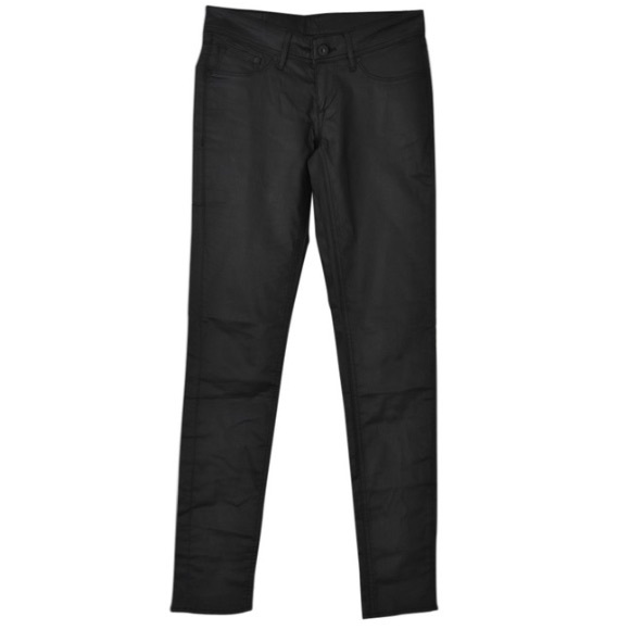H&M Black Waxed Finish Skinny Jeans (2) - Picture 2 of 4